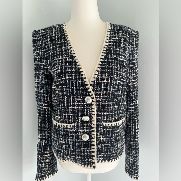 VERONICA BEARD Bosia Embroidered Single-Breasted Jacket - Picture 5 of 12